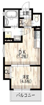 庄内駅 徒歩5分 3階の物件間取画像